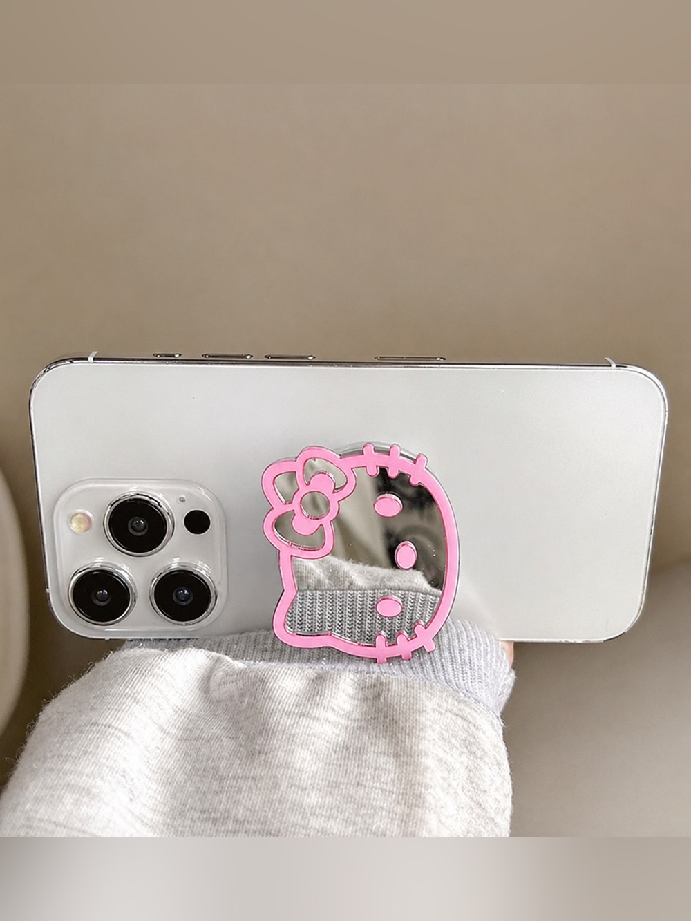 Hello Kitty Mirror Phone Grip - Pink ONLY - Picture 4 of 5